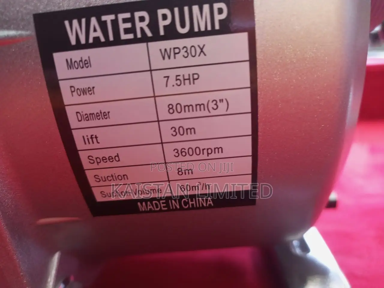 Kato Germany Petrol Water Pump 7.5hp 3 Inches/3 Inch Petrol Pump