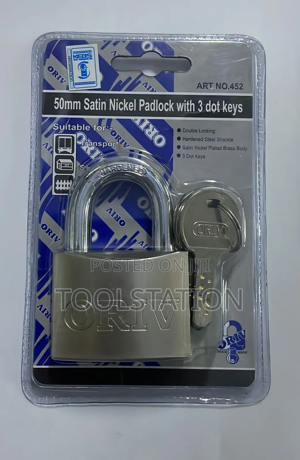 Padlock 50 Mm Original Oriv No 452