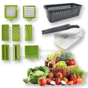 16-in-1 Vegetable Slicer & Dicer -, Includes Drain Basket