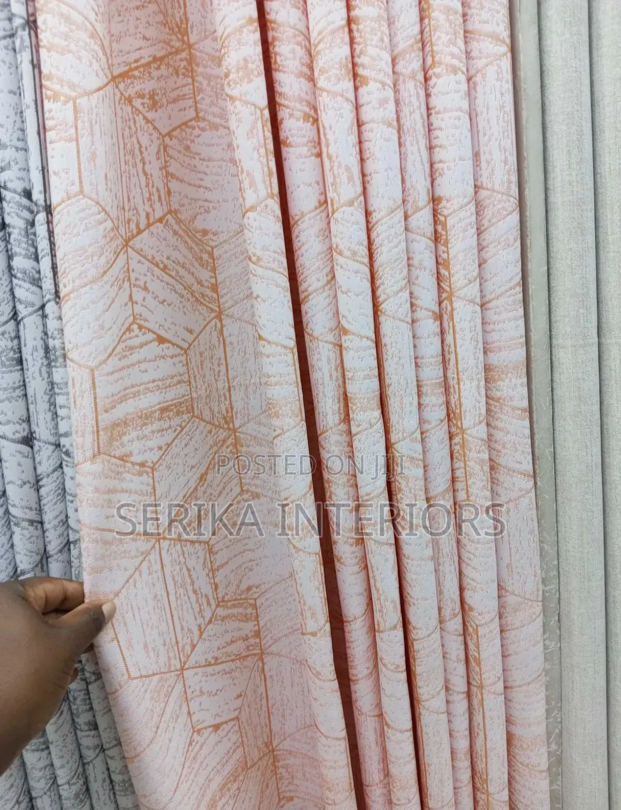 Diamond Orange Curtains Curtains Environmental Friendly Justice