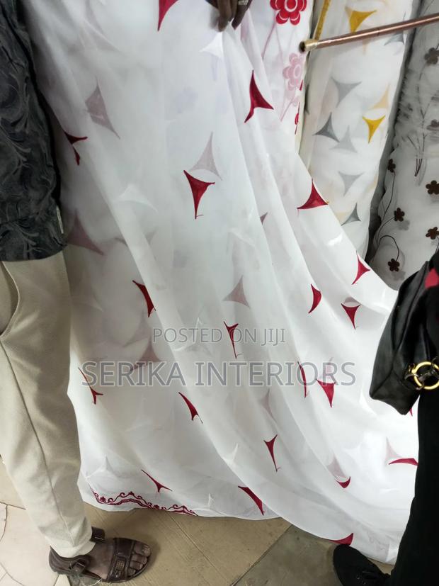Maroon White Sheers Sheers Environmental Friendly Robertson's