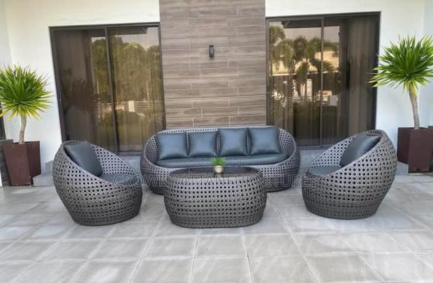 Coconut Shaped Rattan Furnitures Set