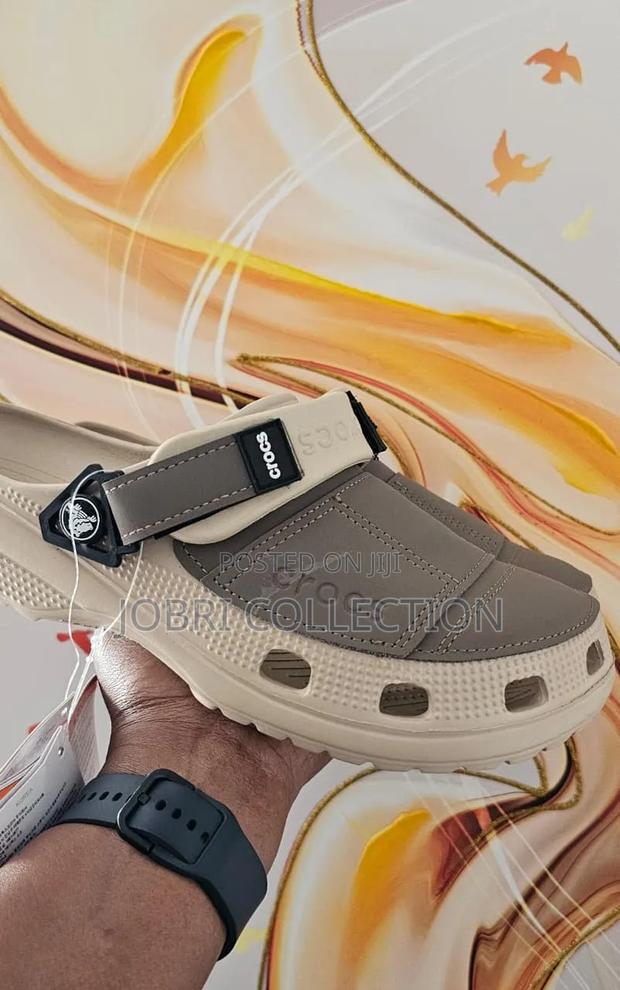 Beige Crocs Yukon Sandals - thumbnail 2