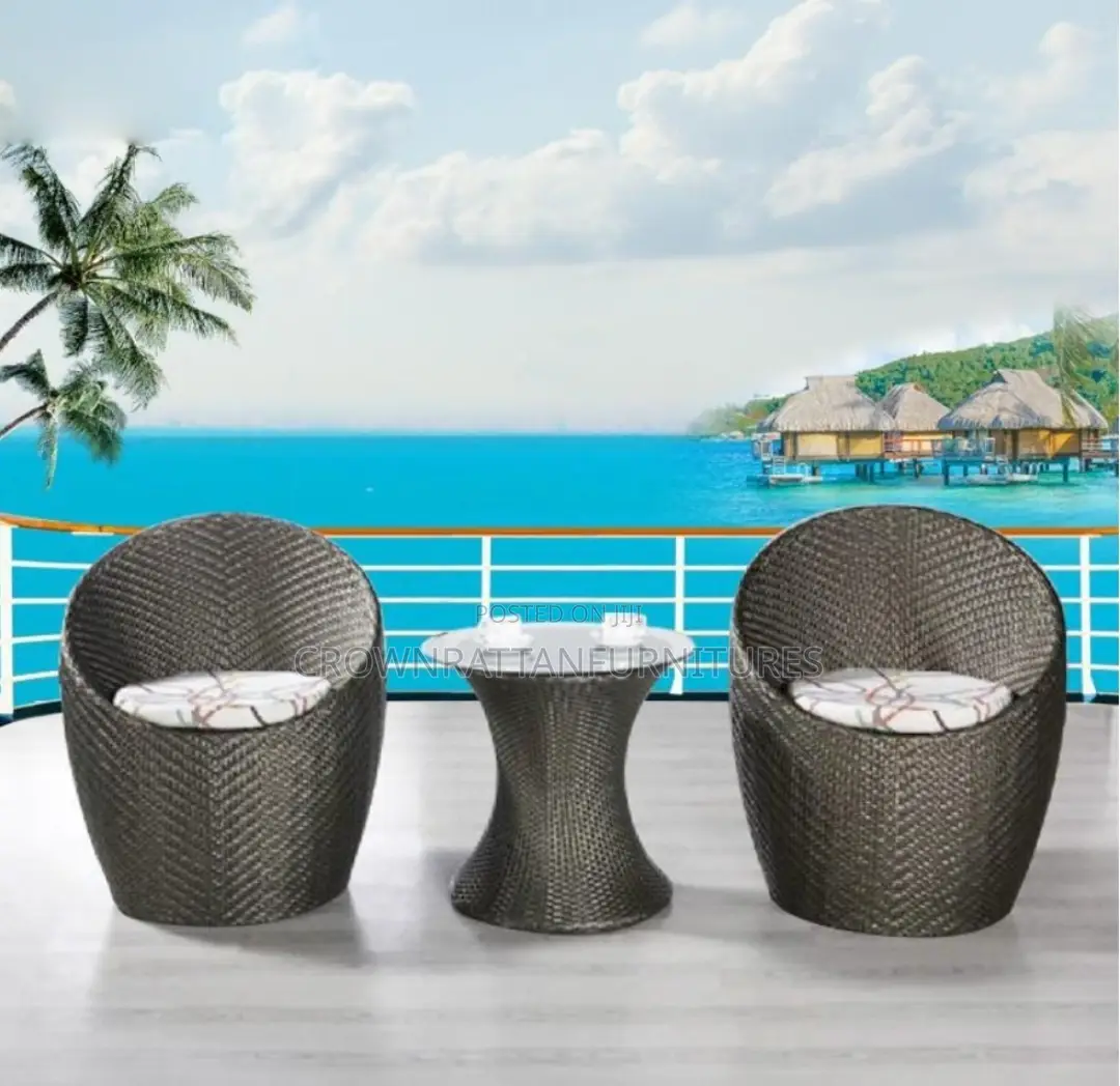 Coconut Shaped Rattan Furnitures Set