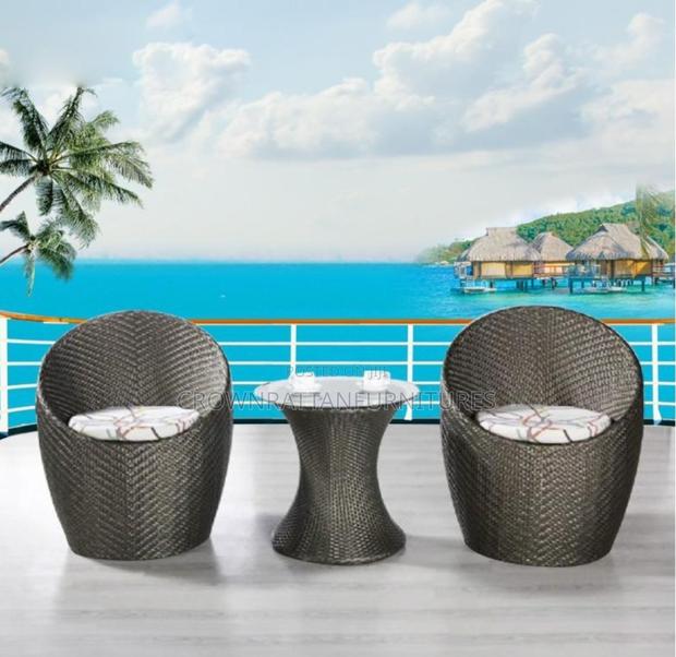 Coconut Shaped Rattan Furnitures Set
