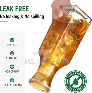 1 Litre Clear Glass Pitcher / Juice Bottle