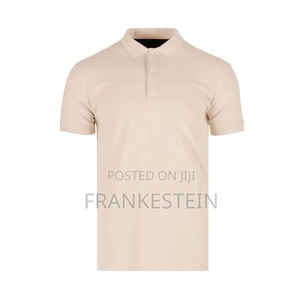 Beige Plain Polo Shirt