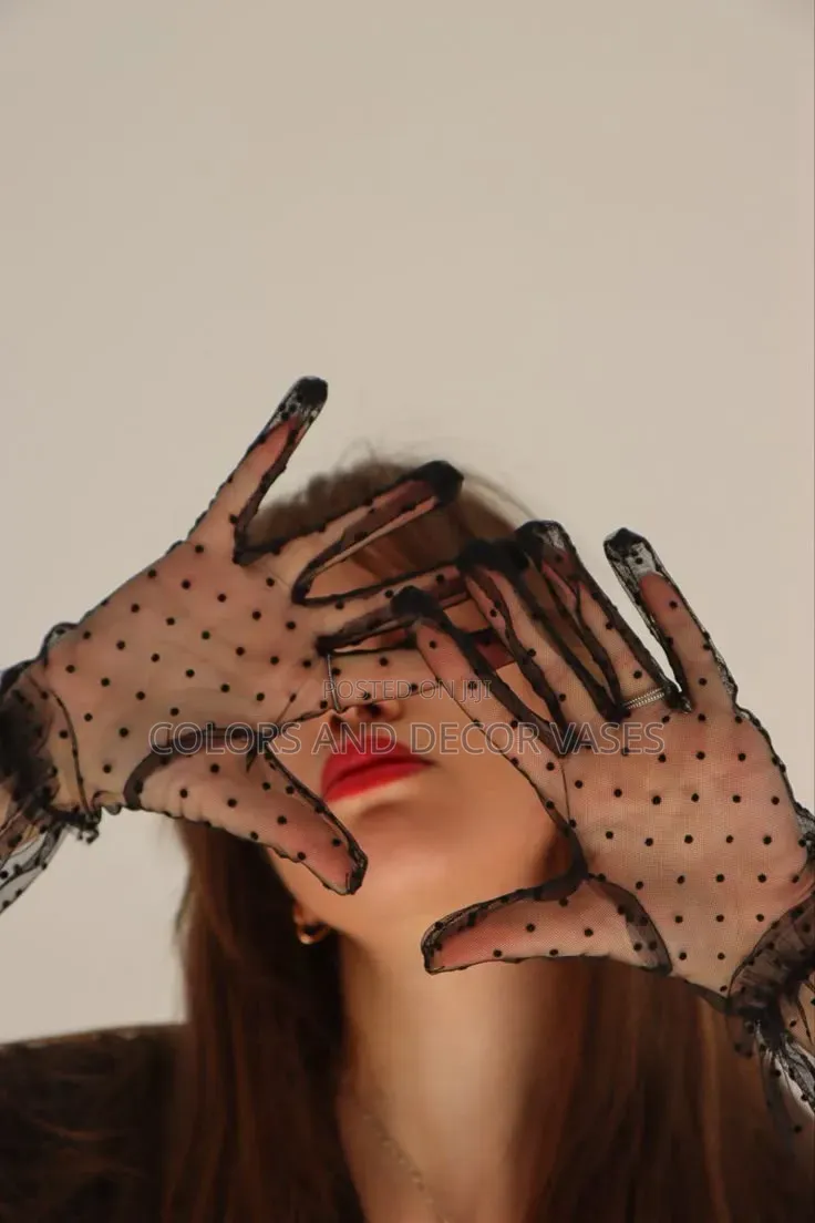 Black Beautiful Gloves for Events