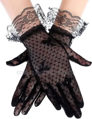 Black Beautiful Gloves for Events