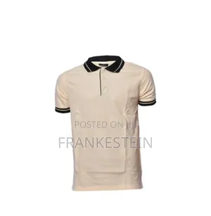 Beige Black Polo Shirt
