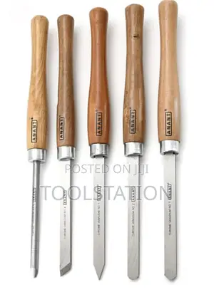 Wood Turning Chisel Set of 5pcs Original Anant Heavy Duty