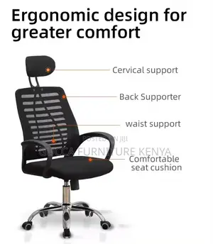 Swivel Mesh Executive Headrest Desk Chair