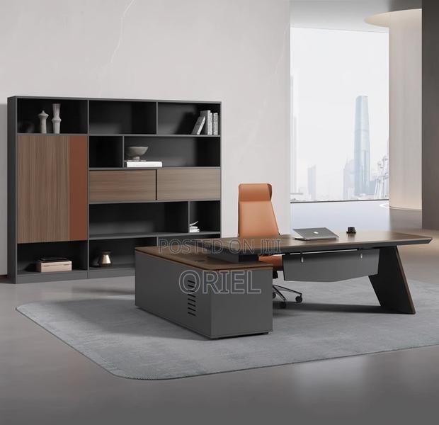 Executive Desks : Executive Office Table With Drawers - thumbnail 7