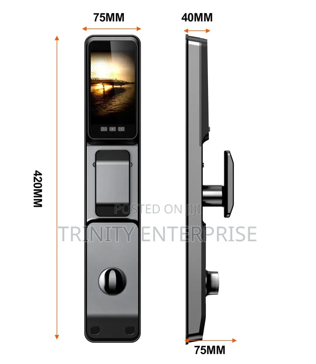 Smart Door Lock Tuya App Fingerprint Password Card 3d Face Recognition