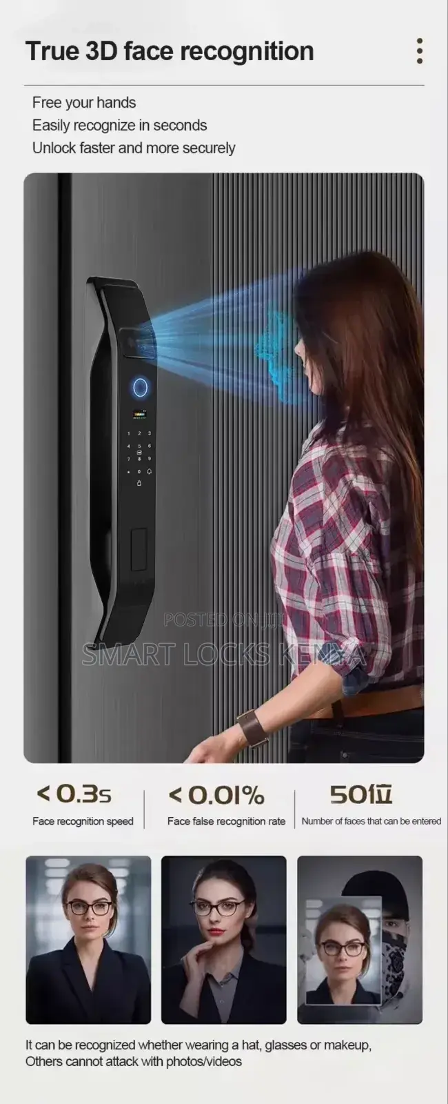 Smart Door Lock With Camera Cat Eye Remote Vedio Card Unlock Tuya Wifi