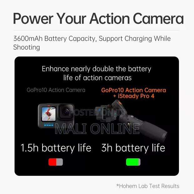 Hohem Isteady Pro 4 3-axis Gimbal Stabilizer Bluetooth Ipx4 14hr Bat - thumbnail 3