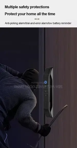 Tuya Wifi Smart Door Lock Set 3d Face Recognition Automatic Lock