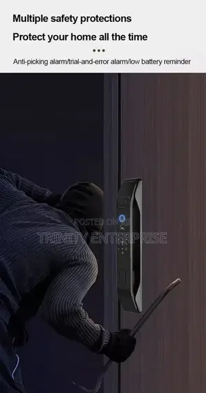 Tuya Wifi Smart Door Lock Set 3d Face Recognition Automatic Lock