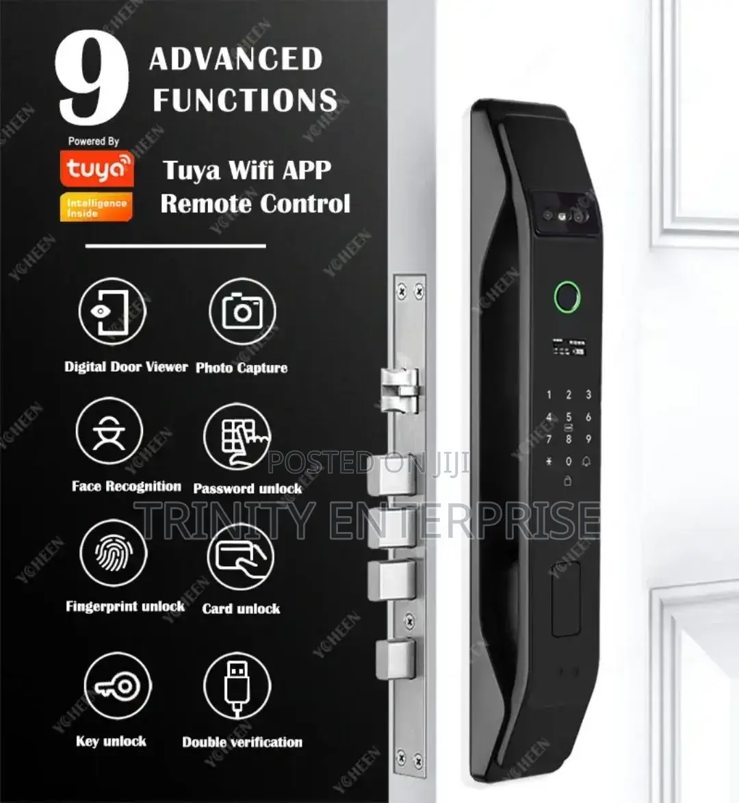 3d Face Remote Control Smart Lock Automatic Wood/Metal Door Tuya Wifi