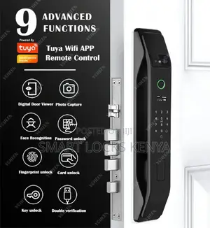 3d Face Remote Control Smart Lock Automatic Wood/Metal Door Tuya Wifi