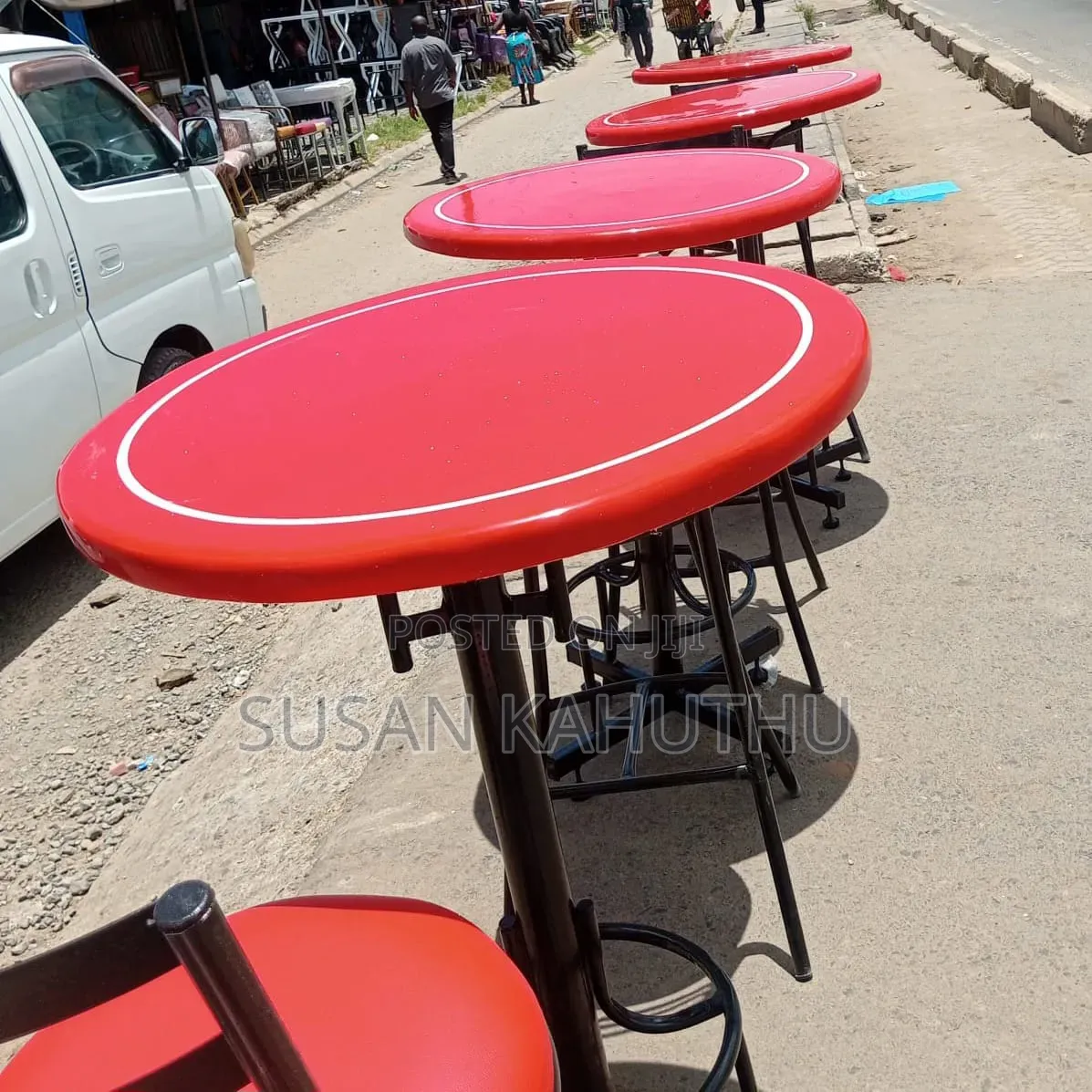 Divine Red Bar High Table