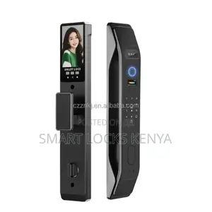Smart Door Lock With Camere Intercom Fingerprints* Cards Code