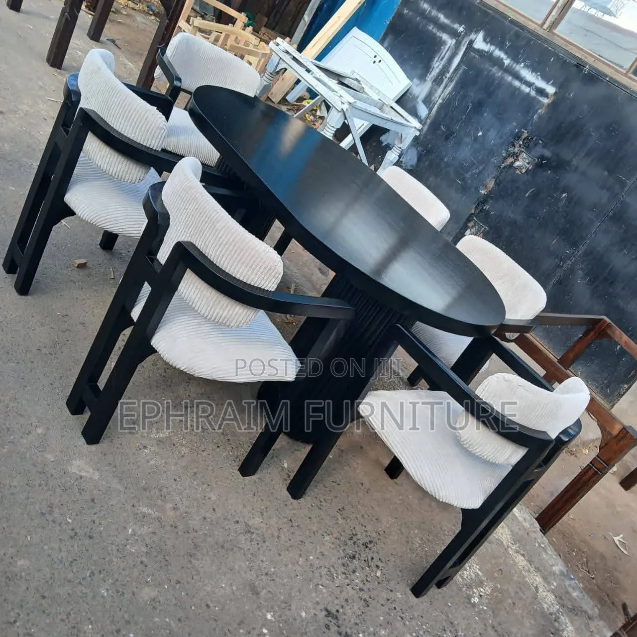 Premium Dark Chocolate 6-Seater Dinning Table for Sales