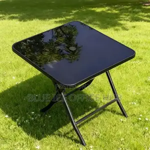 Square Foldable Black Table