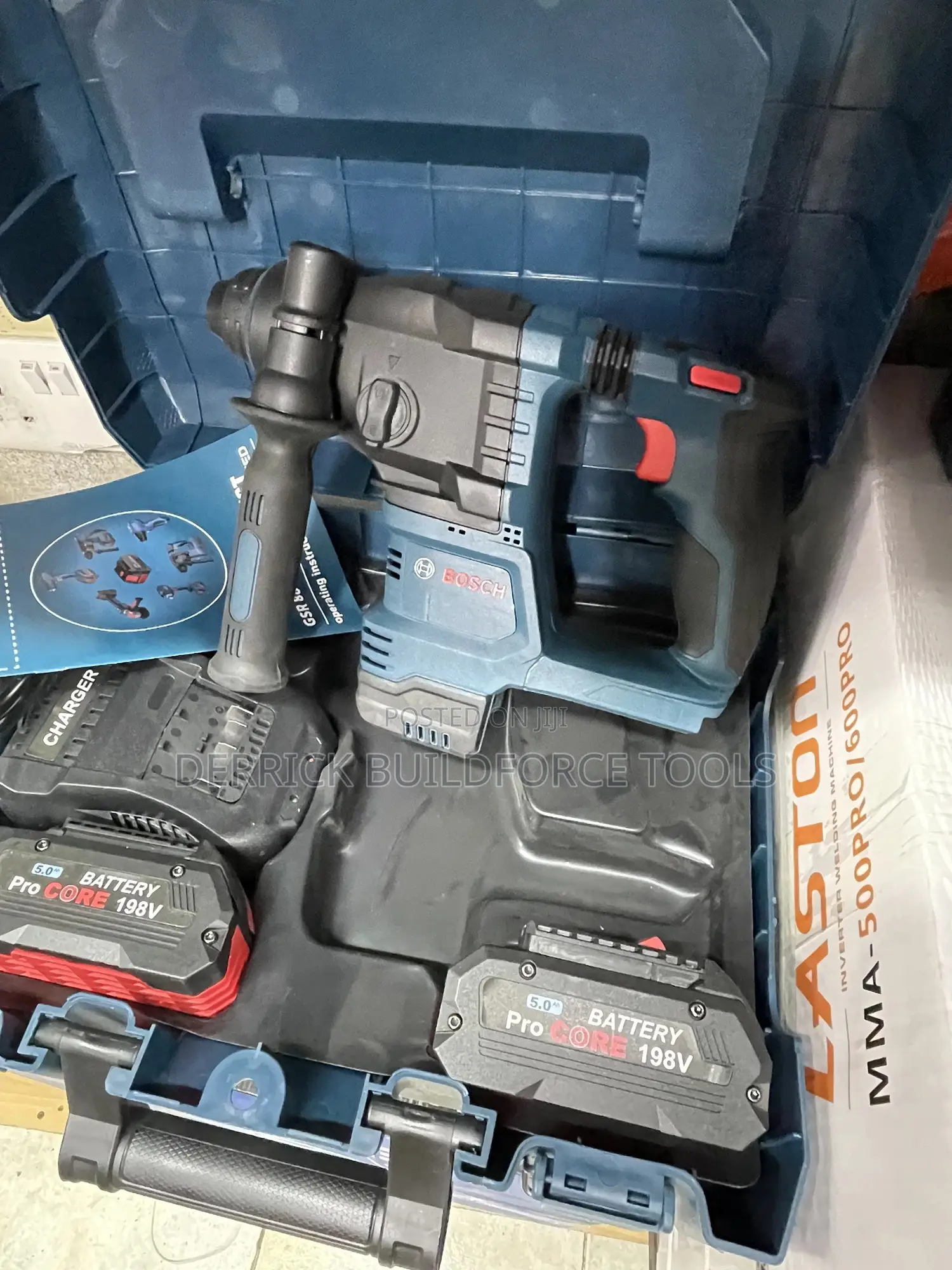 Bosch Cordless Rotary Hammer With Two Batteries
