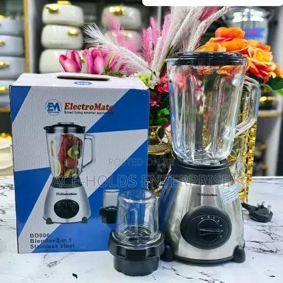 2-in-1 Blender Grinder Powerful 350w Motor Large 1.5l Glass Jar