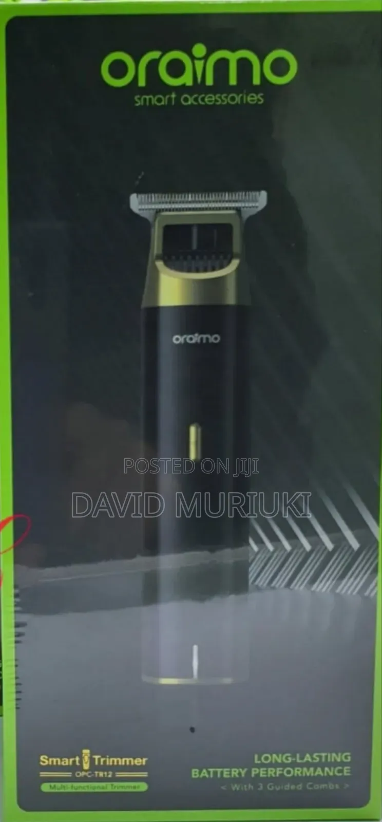 Oraimo Smart Trimmer 2 Opc-Tr12 Hair Trimmer With 3 Guided Combs