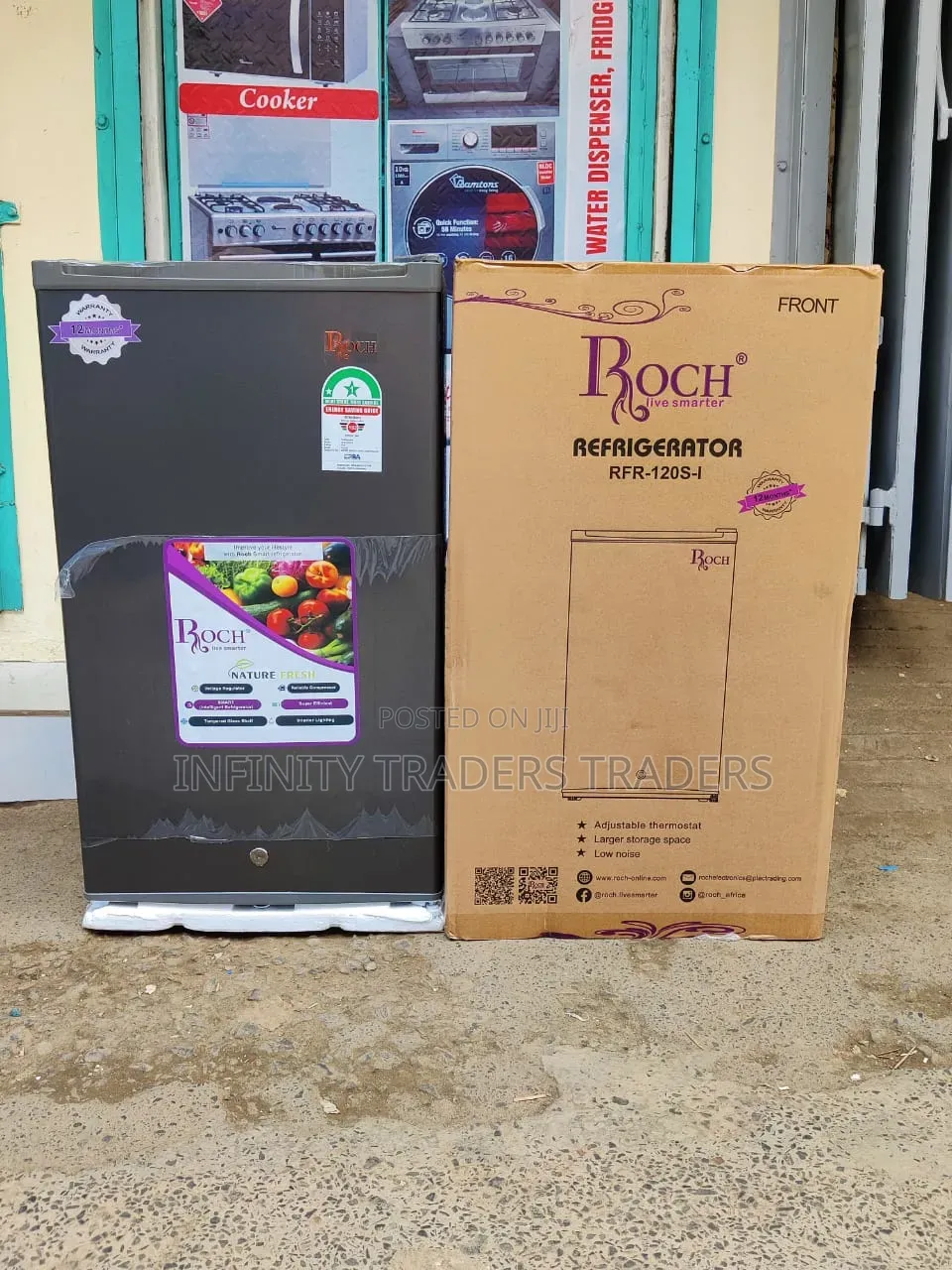 *Roch 90l Single Door Fridge