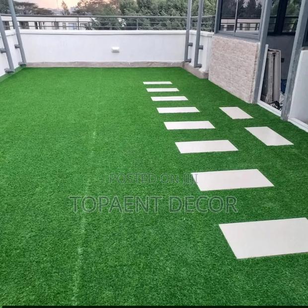 Rooftop, Well Fixed , Environmental Friendly Artificial Grass Carpet - main view