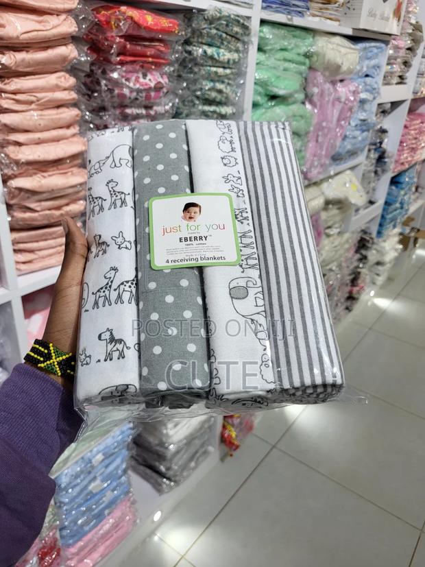 4-Pack Premium Soft Baby Flannels – 100% Cotton