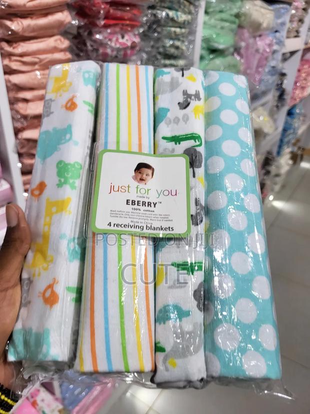 4-Pack Premium Soft Baby Flannels – 100% Cotton - thumbnail 3