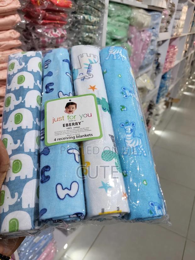 4-Pack Premium Soft Baby Flannels – 100% Cotton - thumbnail 4