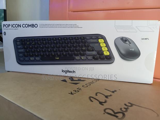 Logitech Pop Icon Combo Keyboard and Mouse Set - Black - thumbnail 2