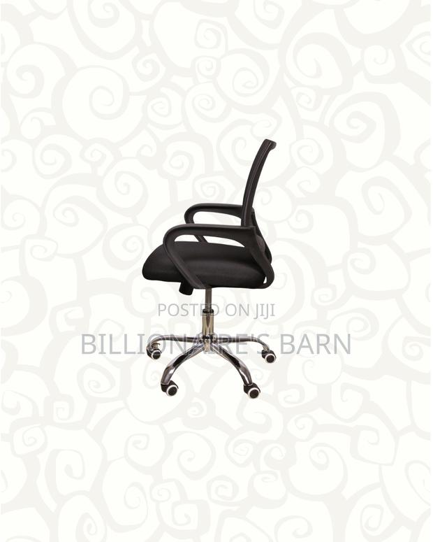 Heavy Duty Office Chair Ergonomic Fabric Seat With Lumbar Support