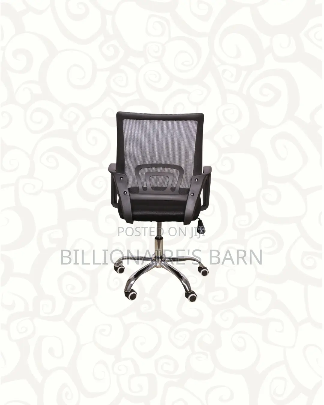 Heavy Duty Office Chair Ergonomic Fabric Seat With Lumbar Support