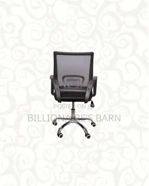 Heavy Duty Office Chair Ergonomic Fabric Seat With Lumbar Support