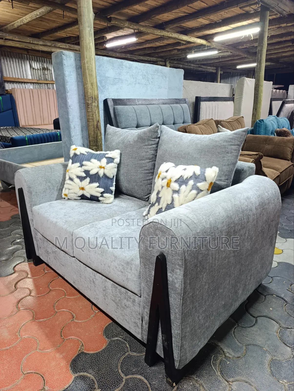 Sofa Set With Pillows -Cozy Design