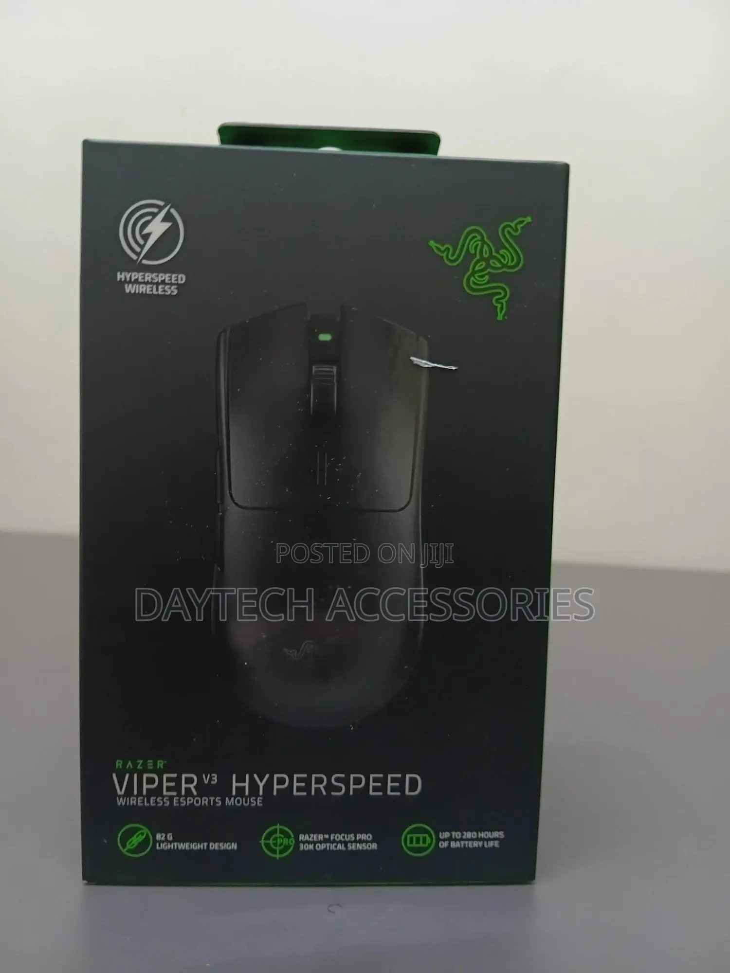 Razer Viper V3 Hyperspeed Wireless Esports Gaming Mouse in Black.