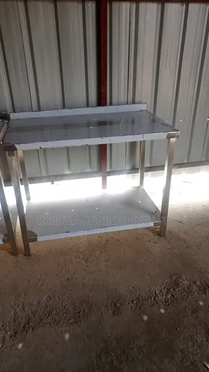 Commercial Stainless Steel Work Table With an Undershelf.