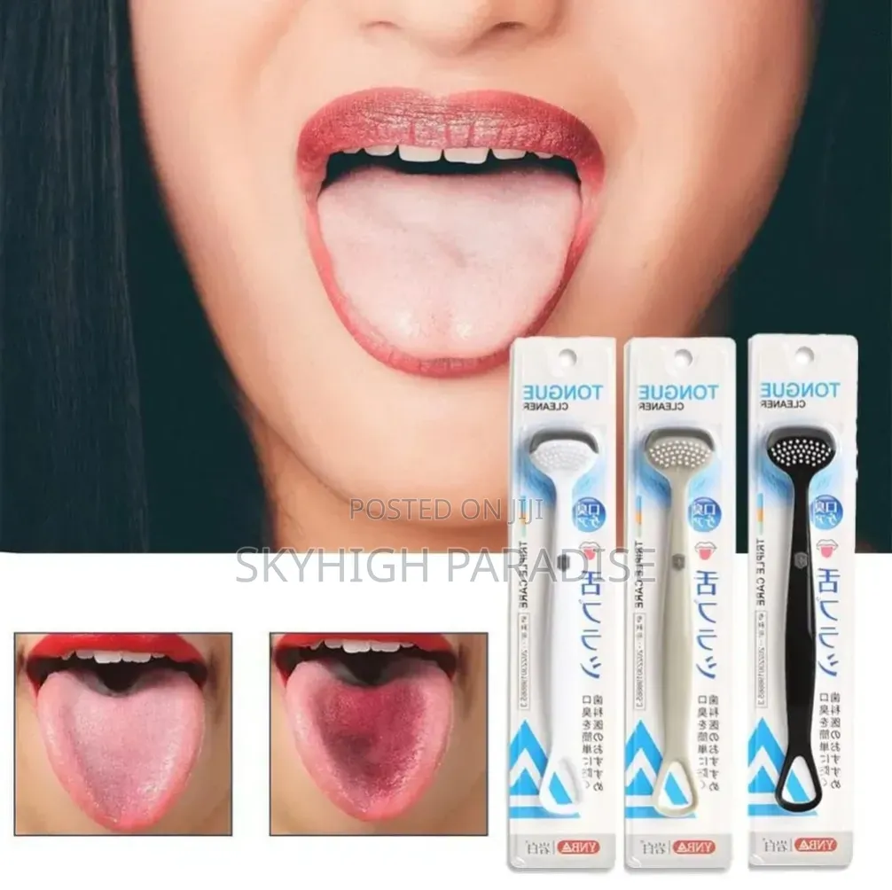 Silicone Scraper of the Tongue Double Side Professional Tongue