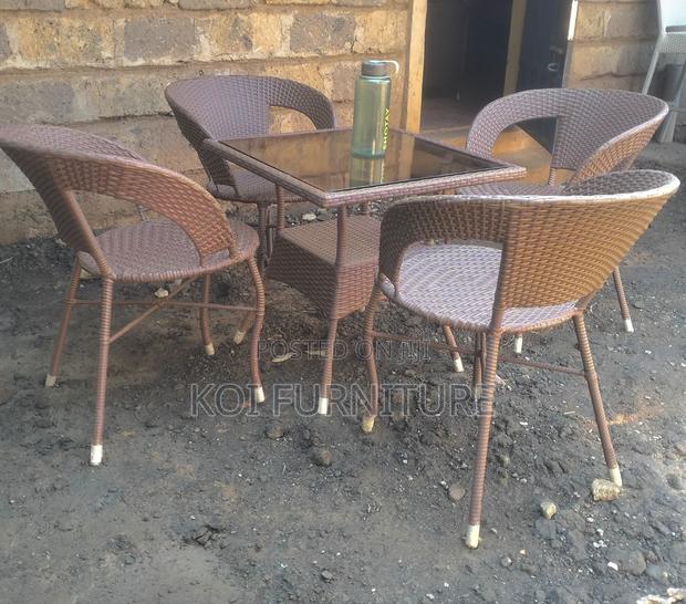 Dining Set; Makays Four Seaters Dining Set Made From Rattan