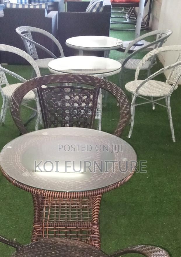 Dining Set; Makays Four Seaters Dining Set Made From Rattan - thumbnail 5