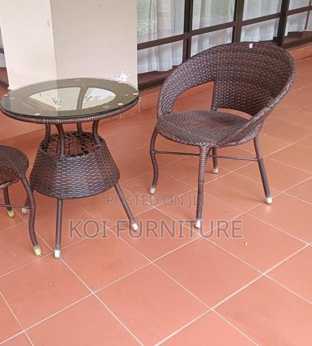 Dining Set; Makays Four Seaters Dining Set Made From Rattan - thumbnail 9