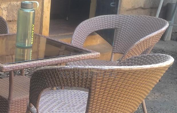 Dining Set; Makays Four Seaters Dining Set Made From Rattan - thumbnail 10