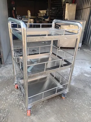 3-Layer Stainless Steel Medical Trolley