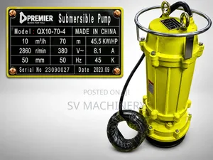 Heavy Duty 5.5hp 2" 70m Submersible Mining Pump (3 Phase)